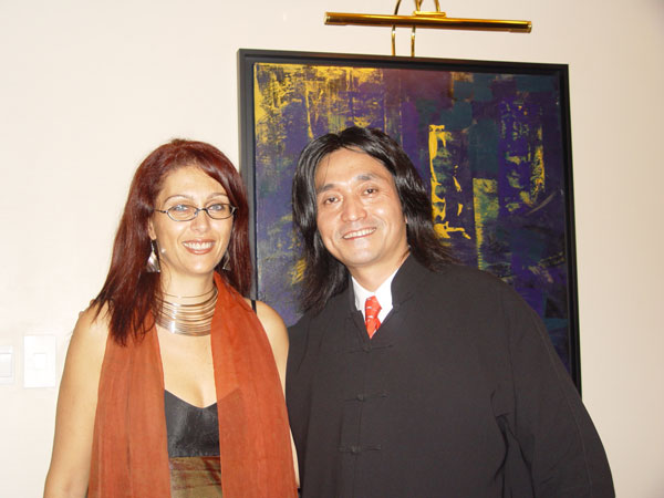 Einat Maor and the Chinese Artist Mr. Lu