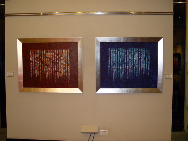 Paintings at the exhibition