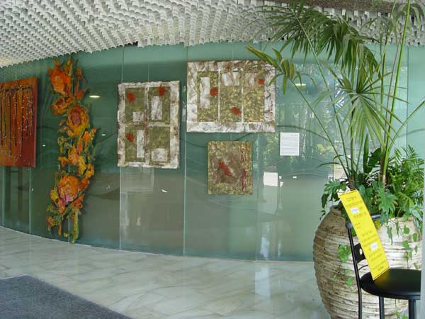Einat's works at the exhibition