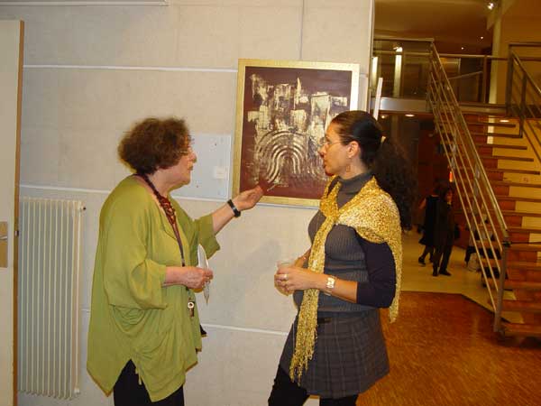 Einat with the Rachi Center Curator